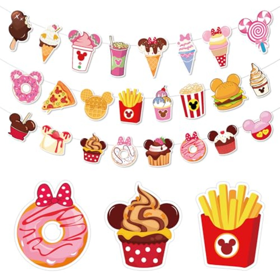 3 Pcs Mouse Snacks Party Banne - Food Snacks Banner 评论和价格