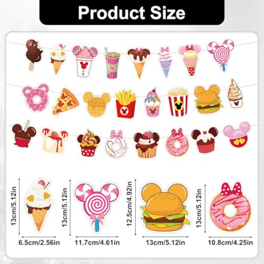 3 Pcs Mouse Snacks Party Banne - Food Snacks Banner 评论和价格